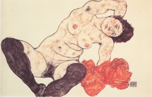 Female Nude with Yellow Towel